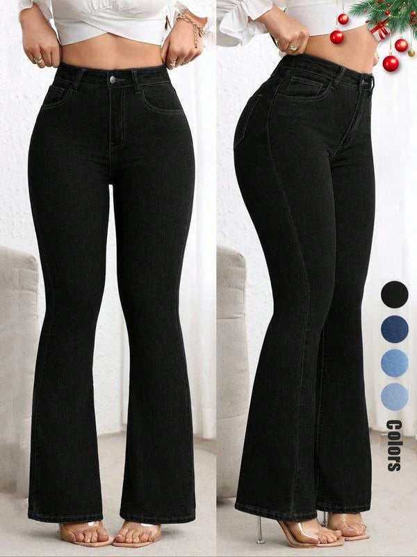 🔥🔥 LAST DAY — 49% OFF! Curves Sculpting Butt Lifter Bell Bottoms – Casual & Party Stretch Jeans 💃