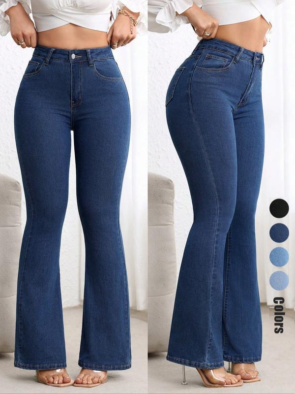 🔥🔥 LAST DAY — 49% OFF! Curves Sculpting Butt Lifter Bell Bottoms – Casual & Party Stretch Jeans 💃